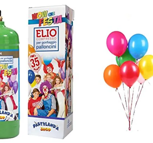 bombola gas elio per 30 palloncini compleanno feste