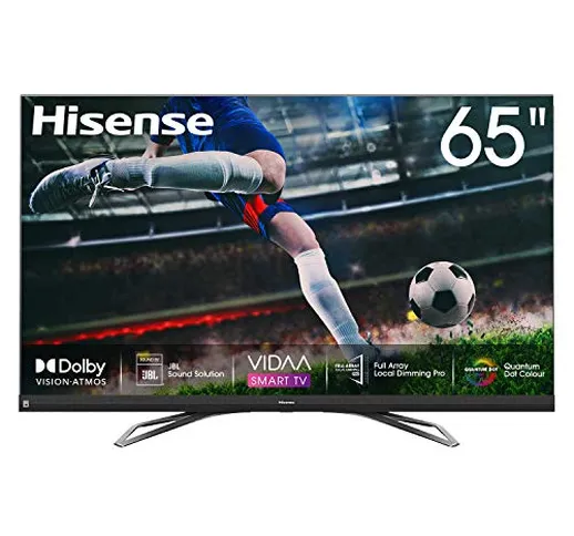 Hisense U8QF 65U8QF TV 163,8 cm (64.5") 4K Ultra HD Smart TV Wi-Fi Nero, Grigio, Metallico...