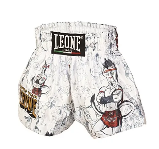 LEONE 1947 - ABJ01 Pantaloncino Boxe, Unisex bambini, Bianco, S