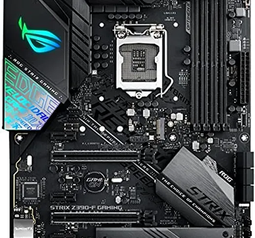 ASUS ROG STRIX Z390-F GAMING Intel Z390 LGA 1151 ATX Scheda Madre da Gioco con Aura Sync,...