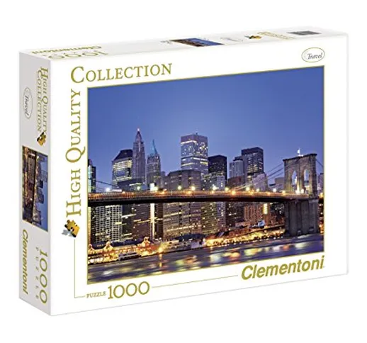 Clementoni Puzzle 39199 - New York - Brooklyn Bridge - 1000 pezzi High Quality Collection