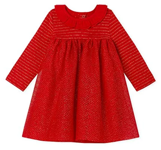 Petit Bateau Robe Ml_5113601 Vestito, Multicolore (Terkuit/or 01), 86 (Taglia Produttore:...