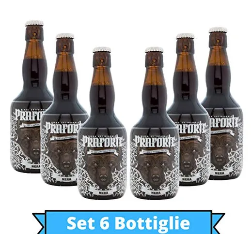 Praforte Nera - Birra Scura - Stout Dolce Doppio Malto Artigianale ad Alta Fermentazione -...