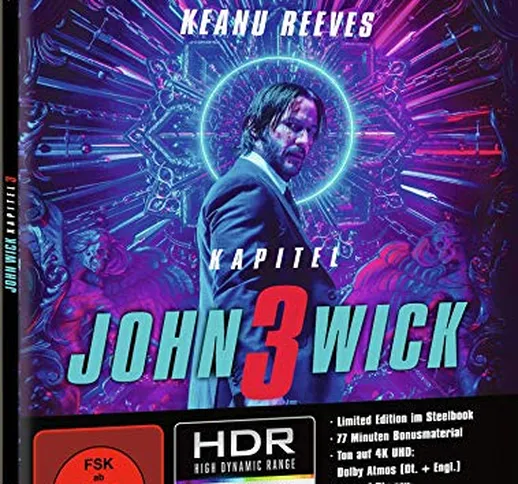 John Wick: Kapitel 3 - Limited 4K UHD Edition im Steelbook  (+ Blu-ray 2D)
