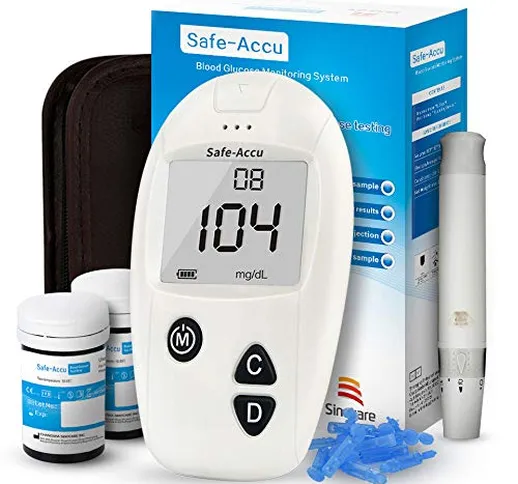 Diabete test kit glucosio nel sangue kit di test del sangue kit di monitoraggio dello zucc...