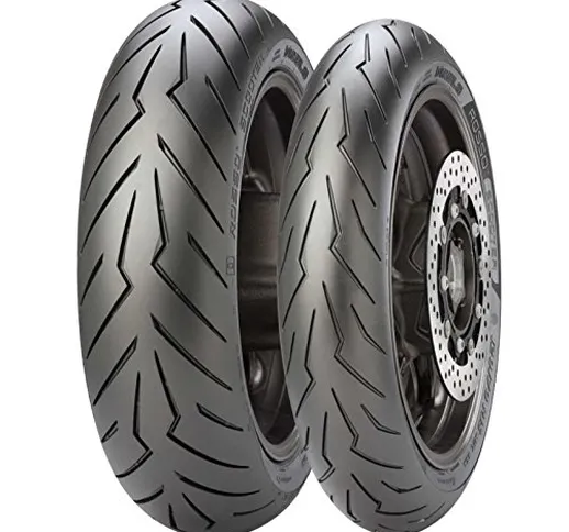COPPIA GOMME PNEUMATICI DIABLO ROSSO SCOOTER 120/70-15 160/60-15 PER YAMAHA T-MAX 500