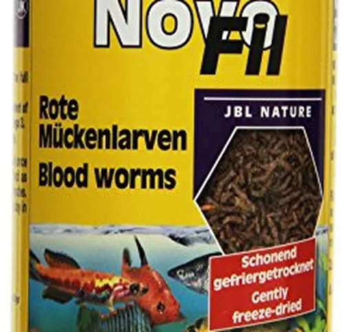 JBL NovoFil 30270 - Mangime complementare per pesci acquari selezionati, larve di zanzare...