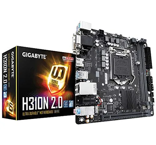 Gigabyte H310N 2.0 scheda madre LGA 1151 (Presa H4) Mini ITX Intel H310 Express