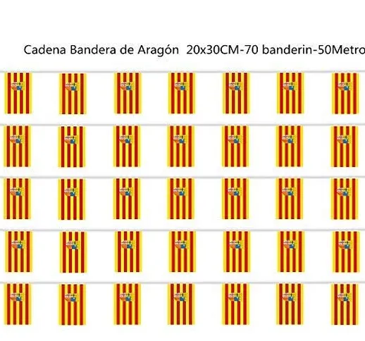 Durabol - Catena con bandierina di Aragon, Comunità autonome della Spagna 70 bandierine 20...