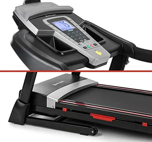 Capital Sports Pacemaker F80 - Tapis Roulant, Display LCD, Motore da 3 PS, 1-14 km/h, 9 Pr...