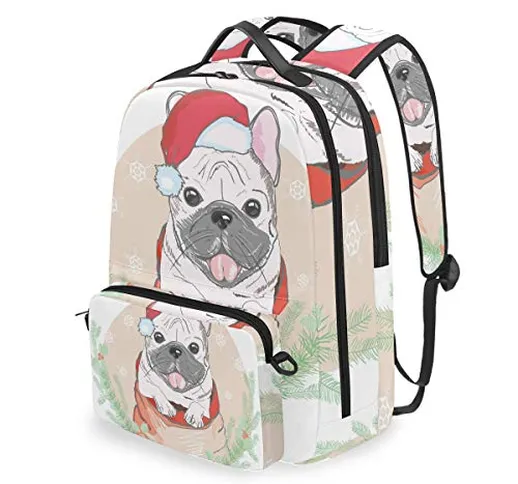Zainetto con borsa a croce staccabile set simpatico cane zaino per computer libro borsa pe...