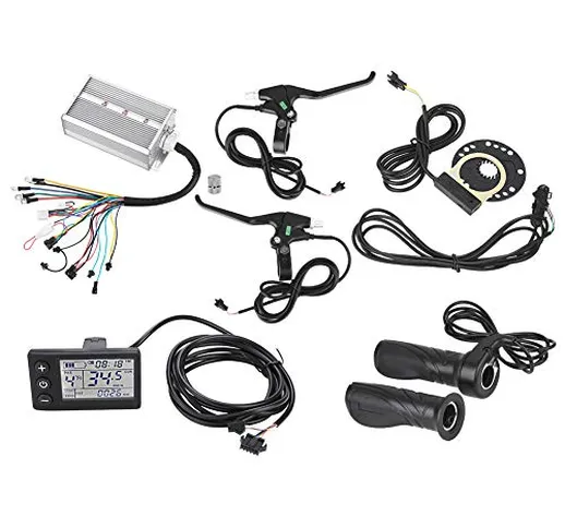 Dilwe Regolatore di velocità Motore brushless, Kit Pannello LCD per Controller Motore brus...