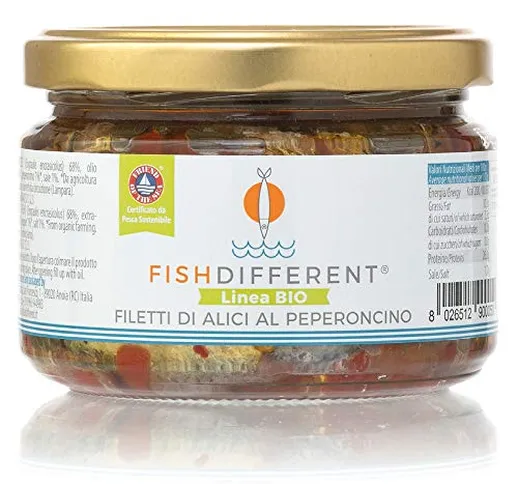 Fish Different - Filetto Rustico Di Alici Al Peperoncino 250g
