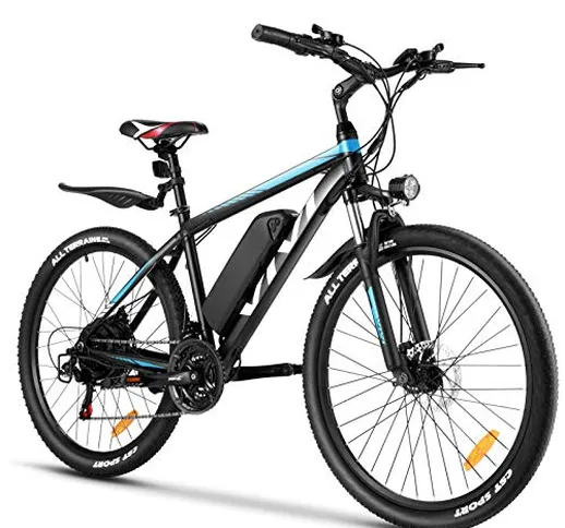 VIVI Bici Elettrica 26/27.5" Bicicletta Elettrica Pedalata Assistita Uomo Mountain Bike El...