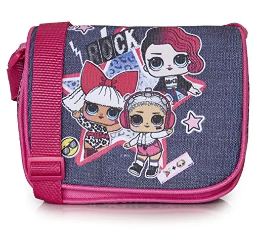 L.O.L. Surprise! Borsa LOL Surprise Bambina con Stampa Bambole Rocker, Diva E Beats | Bors...