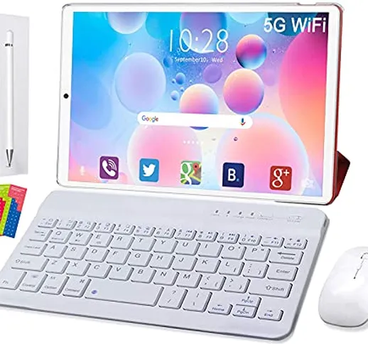 Tablet 10 pollici offerte 5G WiFi, DUODUOGO T30 Android 10.0 Tablets Ultra-Portatile- RAM...