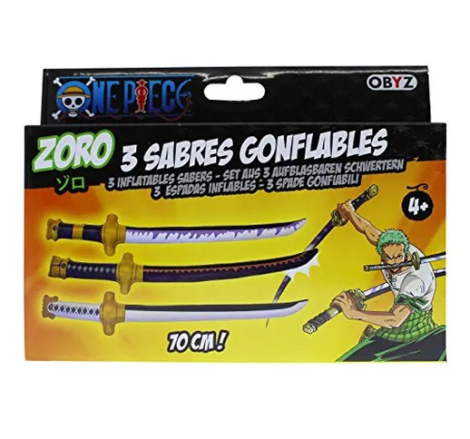 One Piece Roronoa Zoro Set 3 Spade Gonfiabili - Inflatable Swords Set Cosplay