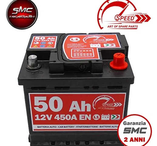 Batteria Auto Originale Speed L150-12V 50AH 450A EN con Polo Positivo A Destra