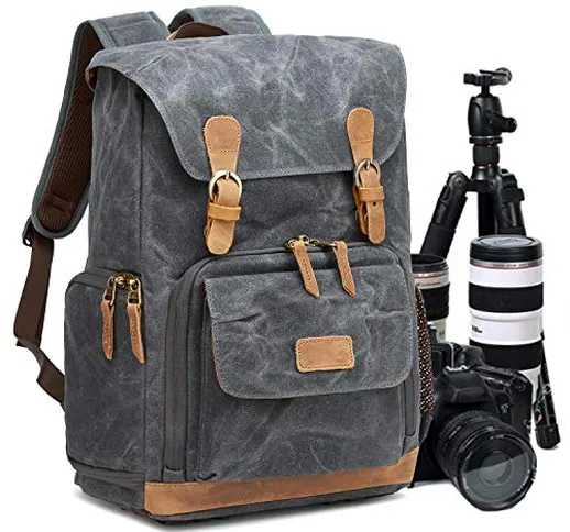 Zaino Casual per Fotocamera/Reflex,Zaino Laptop per Macchina Fotografica,Borsa Impermeabil...