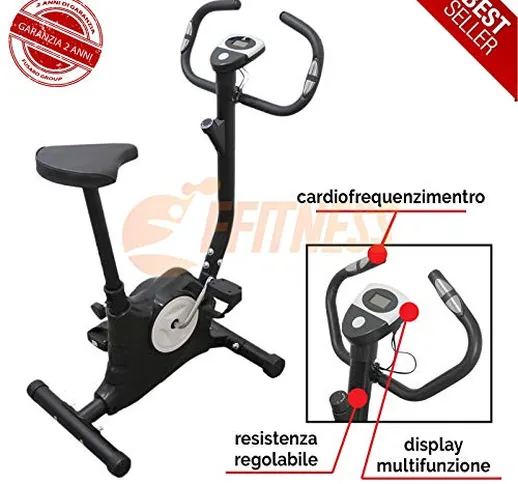 Cyclette Cicletta Bici Da Camera Easy Belt Cardio Cardiofrequenzimentro Pulsazioni Compute...