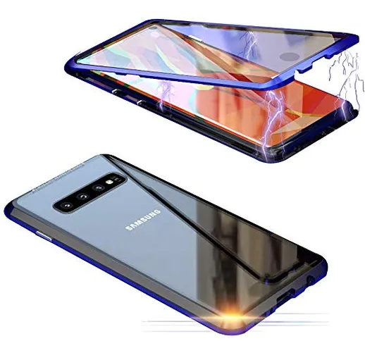 Jonwelsy Cover per Samsung Galaxy S10 Plus (6,4 Pollice), 360 Gradi Anteriore e Posteriore...