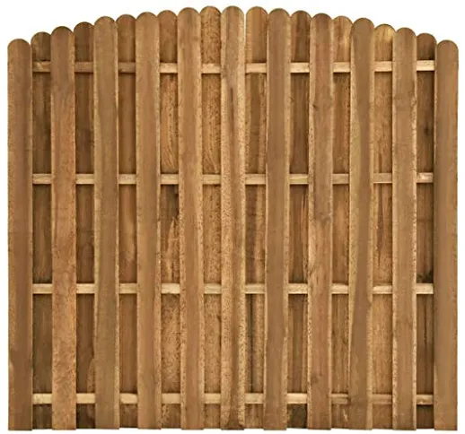 vidaXL - Recinzione in legno di pino 180 × (155-170) cm