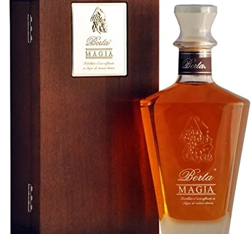 Grappa Berta "Magia" con Cofanetto legno distillato d'uva 0,70 lt.