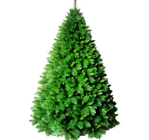 PARTENOPE Albero di Natale h210cm foltissimo 1735 rami verde decorazione casa Foraker