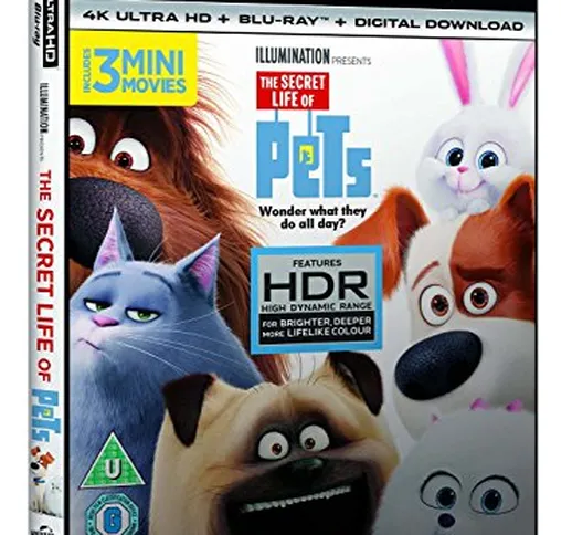 Secret Life Of Pets (Blu-Ray 4K+Blu-Ray) [Edizione: Regno Unito] [Edizione: Regno Unito]