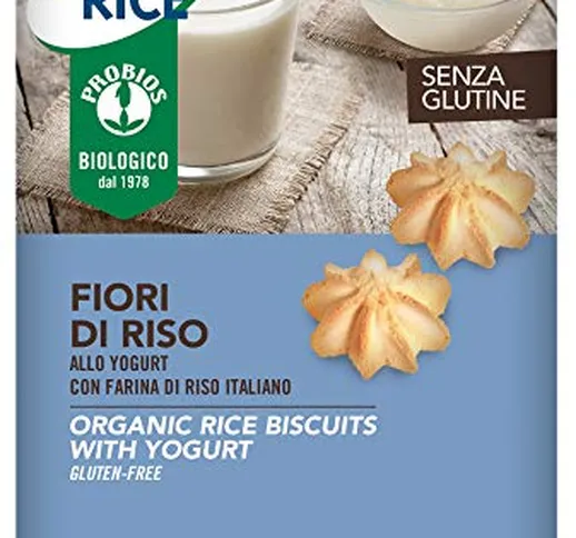 Probios Fiori di Riso Allo Yogurt - 250 gr, Senza glutine