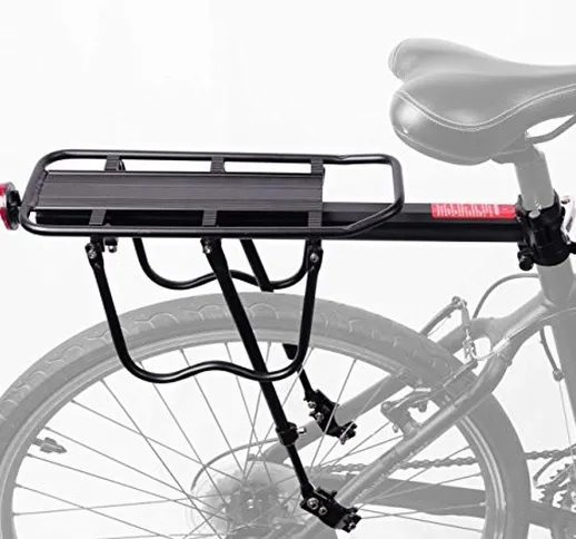 COMINGFIT® Alluminio Bici posteriore Rack bicicletta portapacchi ciclismo reggisella Rack...