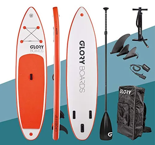 Glory Boards® 2020 - Stand up Paddling Board gonfiabile - portata fino a 180 kg - SUP Set...