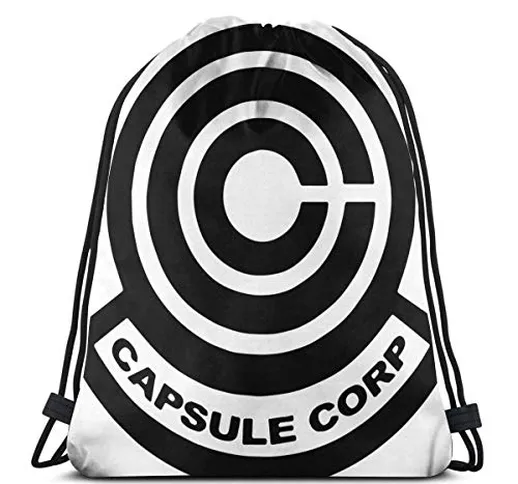 wallxxj Cinch Bags Capsule Corp Cinch Borse Vintage Durevole Studente Viaggi Moda Zaino co...