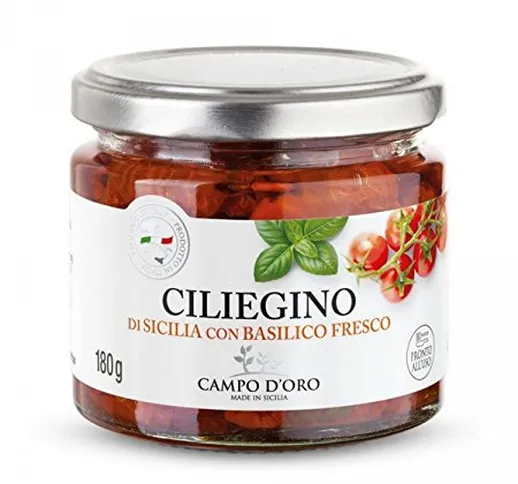 CAMPO D'ORO |CILIEGINO DI SICILIA Pomodorini 180 GR | Specialità siciliane per ricette, su...