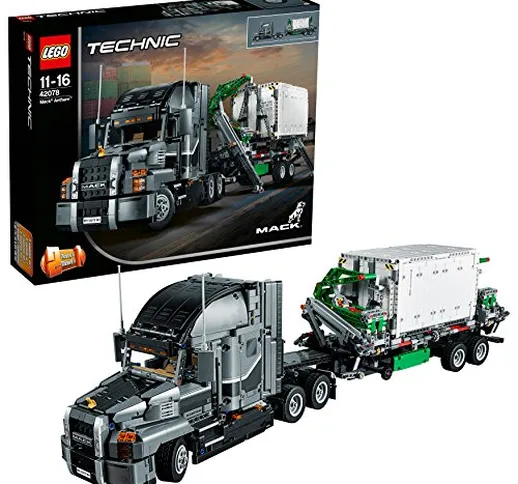 LEGO- Technic Mack Anthem Set di Costruzioni 2 in 1 con Motore a 6 Cilindri in Linea, Ricc...