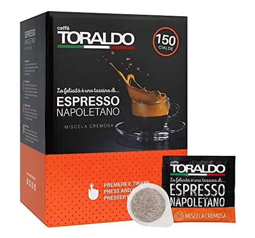Caffè Toraldo Miscela Cremosa 150 Cialde, 1080 g
