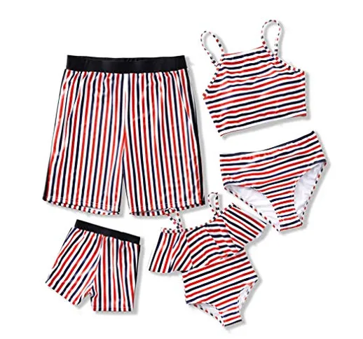 Gaga city Costume da Bagno Cordinato Famiglia 2 Pezzi Madre e Figlia Bikini,Costume da Bag...