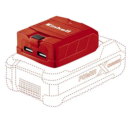 Einhell adattatore USB a batteria TE-CP 18 Li USB Solo Power X-Change (ioni di litio, 18 V...