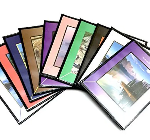 Lotto 10 album per 400 foto 13x19 cm . ( 1 album x 40 foto) - set di 10 pezzi , colori ass...