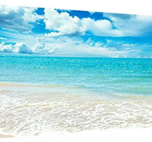 canvashop Quadri di Mare cm 120x60 Stampa su Tela Canvas Quadro Moderno Spiaggia Tramonto...