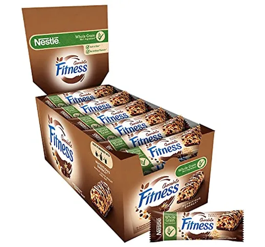 FITNESS Cioccolato Barretta di Cereali con Frumento Integrale e Cioccolato, 24 Pezzi da 23...