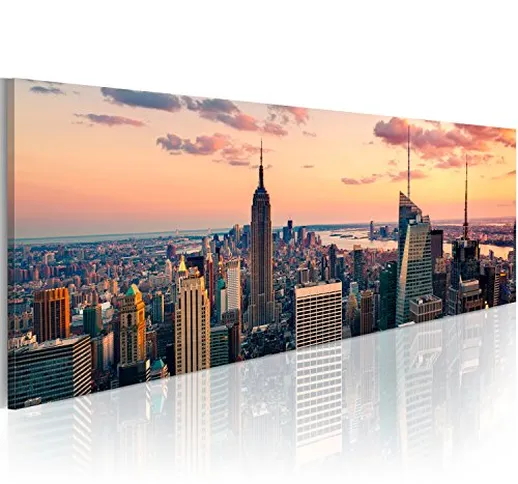murando Quadro New York 150x50 cm Stampa su tela in TNT XXL Immagini moderni Murale Fotogr...