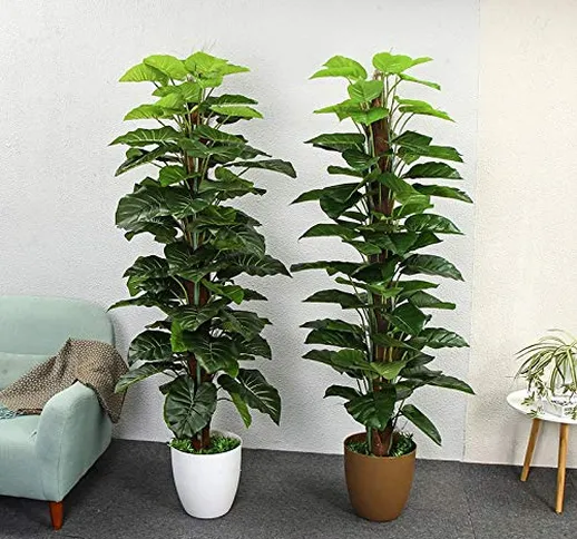 GETSO Piante Artificiali 150cm gocciolante Guanyin albergo Verde Decorazione della casa Ar...