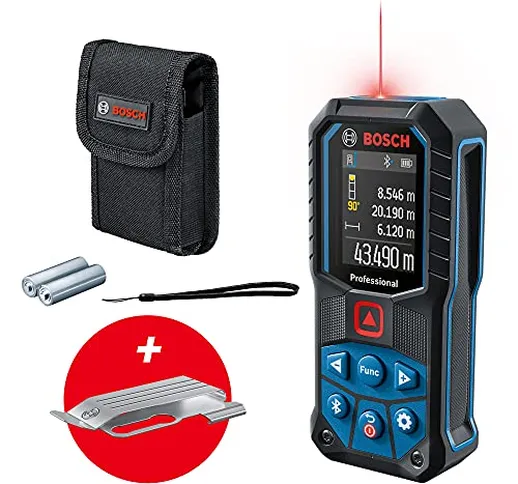 Bosch Professional Distanziometro Laser GLM 50-27 C, Gancio Cintura, Campo di Misura fino...