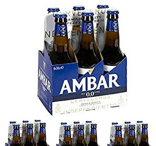 Confez. 24 AMBAR birra analcolica 0,0% alcol senza glutine 33 cl