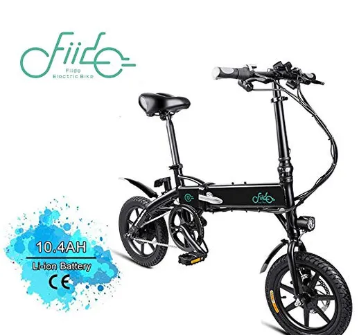 Bici Elettrica da Citt/àTrekking/Mountain, Batteria Rimovibile agli Ioni di Litio da 36 V/...