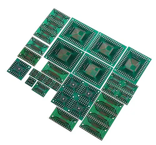 BliliDIY 30Pcs Pcb Board Kit Smd Turn To Dip Adapter Converter Plate Fqfp 32 44 64 80 100...