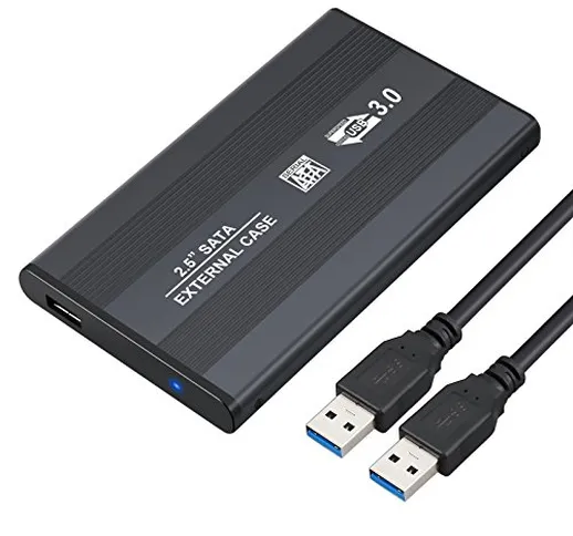 Neoteck HDD Caddy SATA 6,3 cm in alluminio di recinzione esterna a USB 3.0 Super Speed HDD...