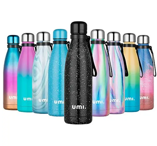 UMI. by Amazon - Borraccia Termica 500ml, Porta Bottiglia Termica Acqua Isolata, Borracce...