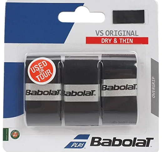 Babolat Vs Original X3, Accessorio Racchetta Unisex – Adulto, Nero, Taglia Unica